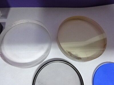 LOT OPTICS LENSES FILTERS COATED LENS OPTICAL SET OPTICS AS PICTURED &AB-41