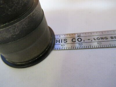 ANTIQUE BAUSCH LOMB AMPLIPLAN HIGH LENS MICROSCOPE PART AS PICTURED &P5-A-61