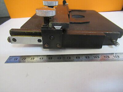 SPENCER AO VINTAGE STAGE TABLE XY ANTIQUE MICROSCOPE PART AS PICTURED &P2-A-78