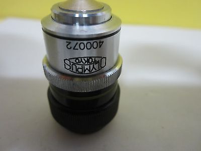 MICROSCOPE PART OLYMPUS JAPAN OBJECTIVE APO HI 40X NICE OPTICS AS IS BIN#T8-17