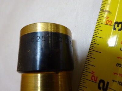 MICROSCOPE PART BRASS MOUNTED LENS 625580 MAG 18.5X OPTICS AS IS &8C-FT-09