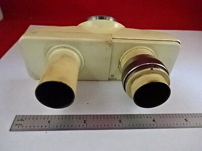 MICROSCOPE PART WILD SWISS BINOCULAR HEAD OPTICS #21-A-06