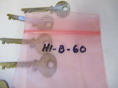 LOT ASSORTED CASE KEYS BLANKS MICROSCOPE PART AS PICTURED &H1-B-60