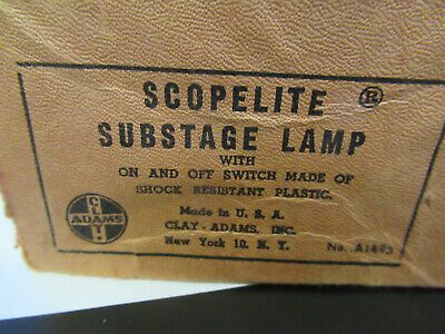 SCOPELITE LAMPS WORKS FINE ILLUMINATOR MICROSCOPE PART AS PICTURED &A7-B-22