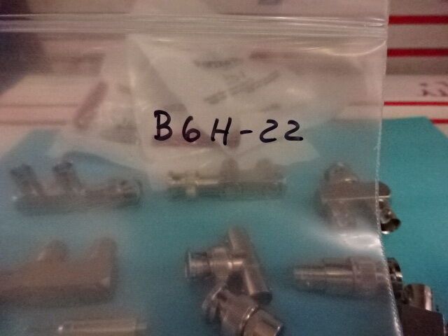 LOT BNC CONNECTOR ADAPTERS  RF MICROWAVE FREQUENCY AS PICTURED AS IS #B6H-22