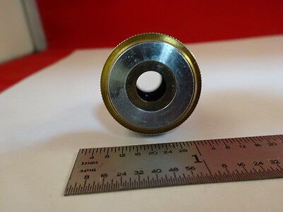 MICROSCOPE PART OBJECTIVE UNITRON 4X COATED OPTICS AS IS #P6-C-13