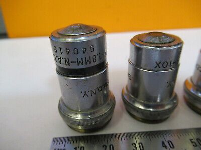 AO AMERICAN OPTICS OBJECTIVE SPENCER LOT MICROSCOPE PART AS PICTURED &8y-a-102