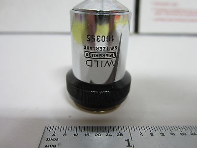 MICROSCOPE OBJECTIVE WILD HEERBRUGG SWISS 10X  OPTICS #N1-W-02