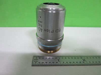 MICROSCOPE PART OBJECTIVE NIKON BD 40X OPTICS AS IS BIN#T3-50