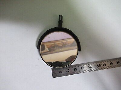 ANTIQUE BAUSCH LOMB MIRROR OPTICS MICROSCOPE PART AS PICTURED &R9-A-67