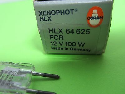 LAMP OPTICAL MICROSCOPE OSRAM XENOPHOT 12V 100W GERMANY 64625 BIN#38