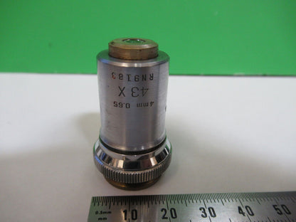 BAUSCH LOMB 43X OBJECTIVE OPTICS LENS MICROSCOPE PART as pictured Q5-B-08