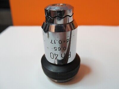 WILD HEERBRUGG SWISS PH 40X OBJECTIVE OPTICS MICROSCOPE PART AS PICTURED 14-B-79