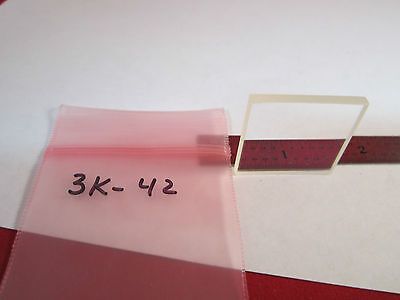 OPTICAL COATED GLASS FILTER WINDOW LASER OPTICS BIN#3K-42 ii