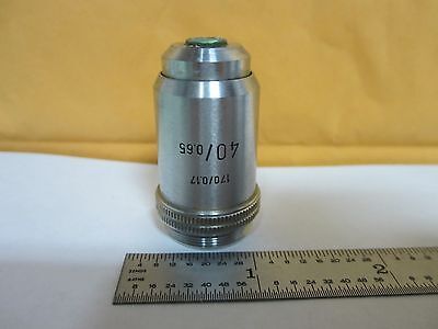 MICROSCOPE PART OBJECTIVE 40X LEITZ GERMANY OPTICS BIN#N7-64