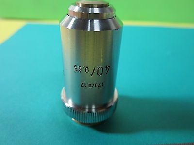 MICROSCOPE PART OBJECTIVE 40X NICE LEITZ WETZLAR GERMANY OPTICS BIN#HM-LUX