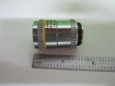 MICROSCOPE PART OBJECTIVE LEITZ FLUOTAR 10X INFINITY OPTICS AS IS BIN#T1-21