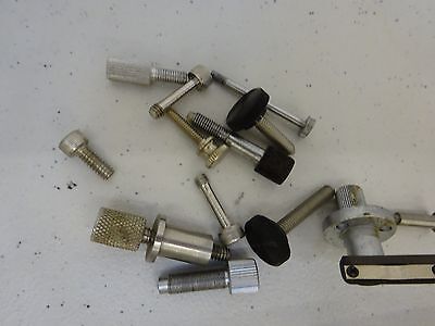 MICROSCOPE PARTS LOT SCREWS KNOBS ETC AS IS BIN#P4-B-48