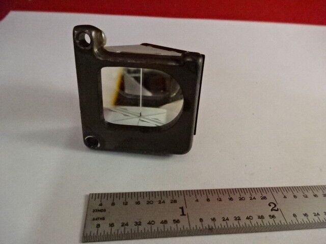 GLASS PRISM OLYMPUS JAPAN HEAD OPTICS MICROSCOPE PART AS IS &2-A-04