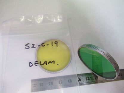 KODAK PAIR OPTICAL FILTER OPTICS AS PICTURED &S2-C-19