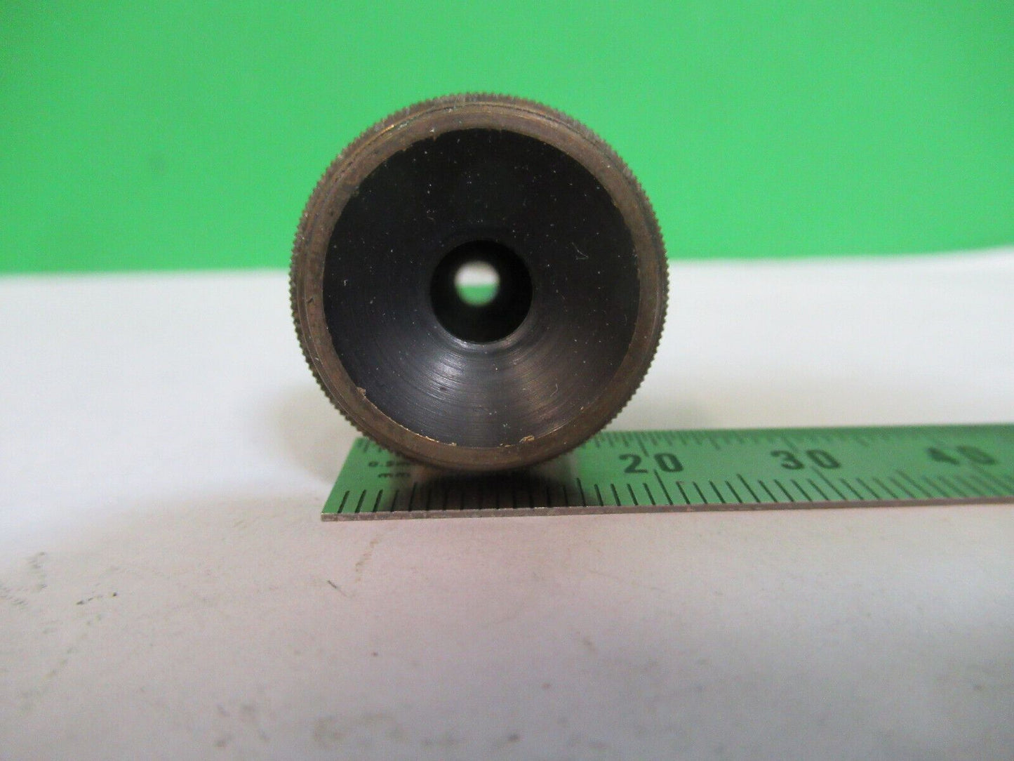 ANTIQUE BRASS SPENCER OBJECTIVE LENS OPTICS MICROSCOPE PART AS PICTURED Z1-A-156