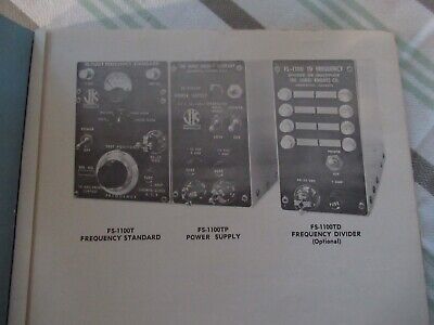 COLLECTABLE RARE JK-SULZER FS-1100T JAMES KNIGHT FREQUENCY STANDARD MANUAL BIBLI