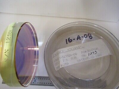 OPTICAL FLAT COATED 3" DIAMETER FUSED SILICA ZYGO OPTICS AS PICTURED &16-A-08