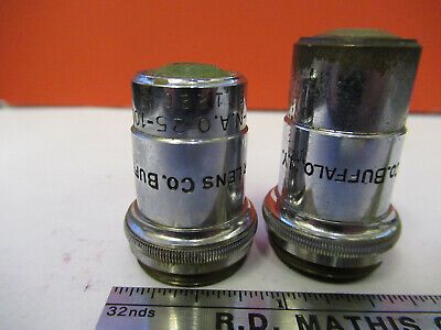 VINTAGE LOT SPENCER OBJECTIVE  10X 44X MICROSCOPE PART AS PICTURED #W8-FT-07