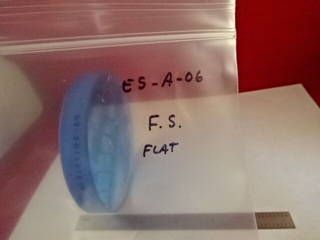 FUSED SILICA OPTICAL FLAT 3" DIAMETER OPTICS AS IS #E5-A-06