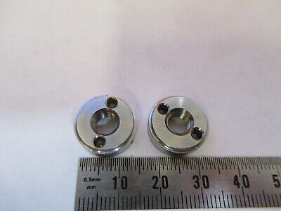 ANTIQUE SPENCER SET of SPANNER NUTS STAGE MICROSCOPE PART AS PICTURED P6-A-94