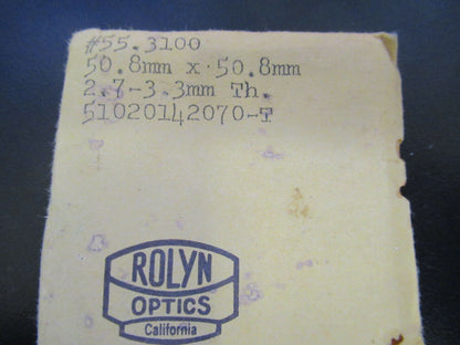 OPTICAL OPAL GLASS PLATE LASER OPTICS AS PICTURED &F9-A-74