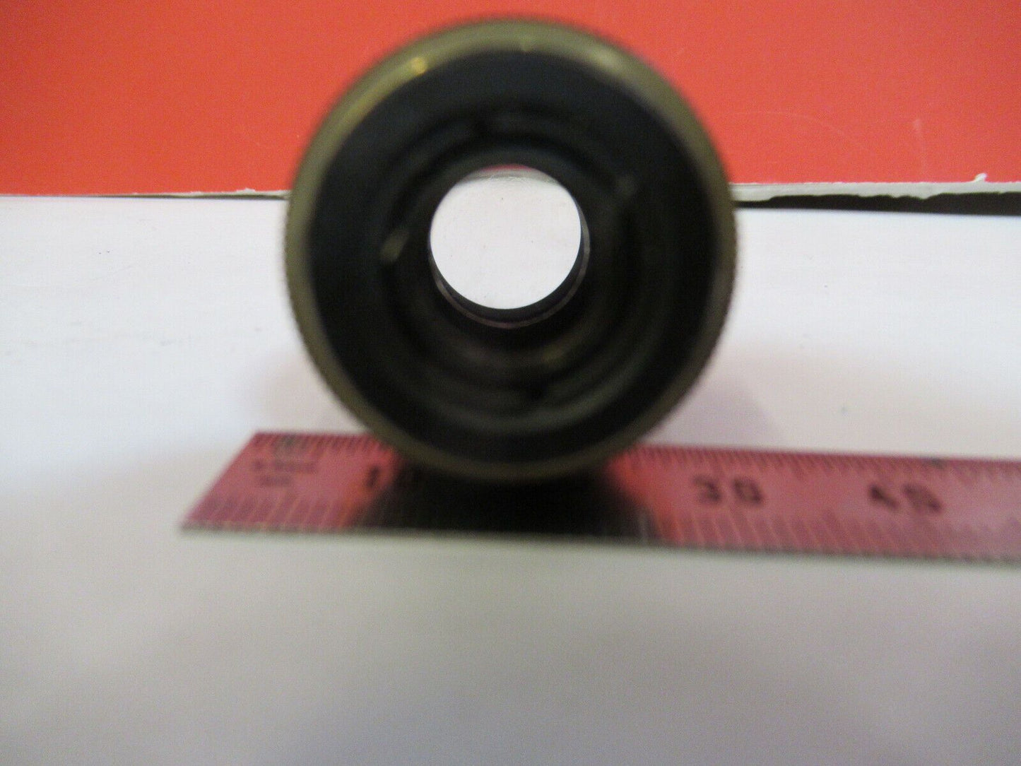 OLYMPUS JAPAN OBJECTIVE 1.3X RARE LENS MICROSCOPE PART as pictured B3-B-73