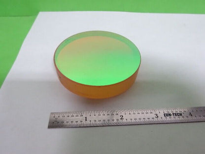 OPTICAL ZERODUR DICHROIC COATED CONCAVE MIRROR LASER OPTICS AS IS #58-C-03