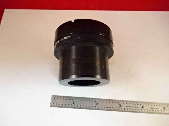 MICROSCOPE PART LEITZ GERMANY POLAROID 0.8X LANDBACK OPTICS AS IS #IL6-43