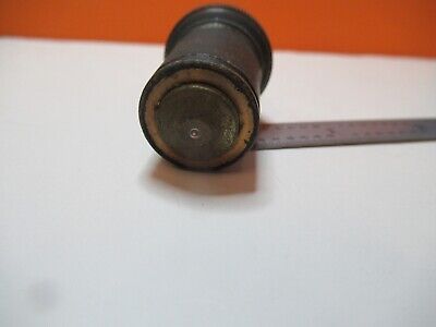 ANTIQUE BRASS OBJECTIVE BAUSCH LOMB APO 90X MICROSCOPE PART AS PICTURED &16-B-73