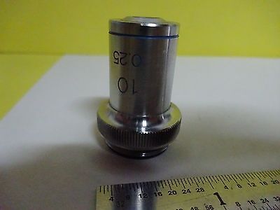 MICROSCOPE PART OBJECTIVE JAPAN SWIFT 10X OPTICS AS IS BIN#X1-61