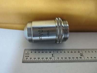 MICROSCOPE PART OBJECTIVE 10X LEITZ GERMANY OPTICS BIN#N7-63