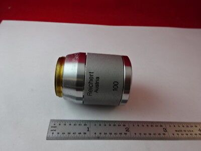 MICROSCOPE PART OBJECTIVE 100X/0.70 REICHERT FLUOR POLYVAR OPTICS AS IS 11-DT-R2