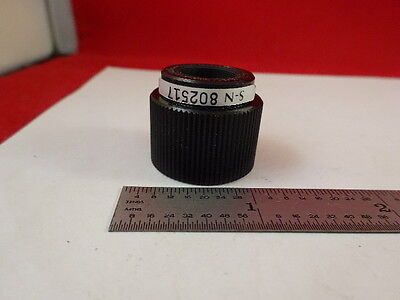 MICROSCOPE PART OBJECTIVE 1X + FIBER GLASS GUIDE OPTICS AS IS #AM-20