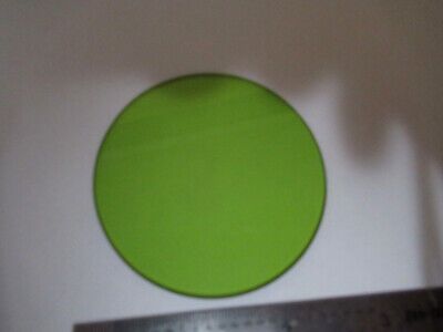 OPTICAL LARGE GREEN GLASS FILTER PRO OPTICS AS PICTURED &F5-A-85