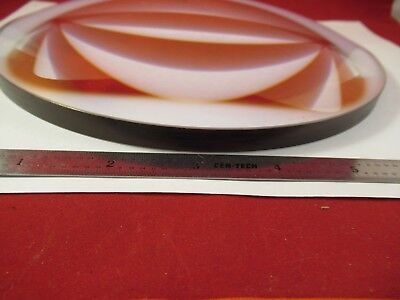 HUGE OPTICAL CONVEX CONCAVE LENS 8.25" DIAMETER GLASS THICK PRO OPTICS &M3-A-03