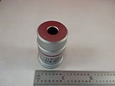 LEICA OBJECTIVE ACHRO 4X MICROSCOPE OPTICS AS IS BIN#W4-G-12