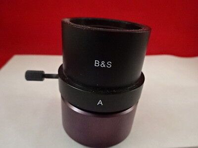 B&S  A PORT CAMERA ADAPTER MICROSCOPE OPTICS AS IS BIN#W4-G-15