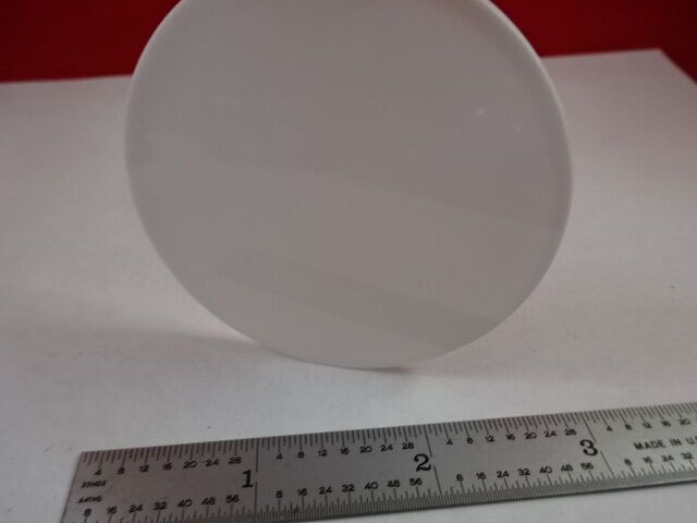 WHITE GLASS OPAQUE SPECIMEN STAGE TABLE MICROSCOPE PART AS IS #Z4-A-02