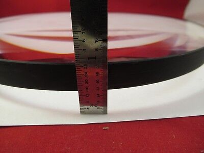 HUGE OPTICAL CONVEX CONCAVE LENS 8.25" DIAMETER GLASS THICK PRO OPTICS &M3-A-04