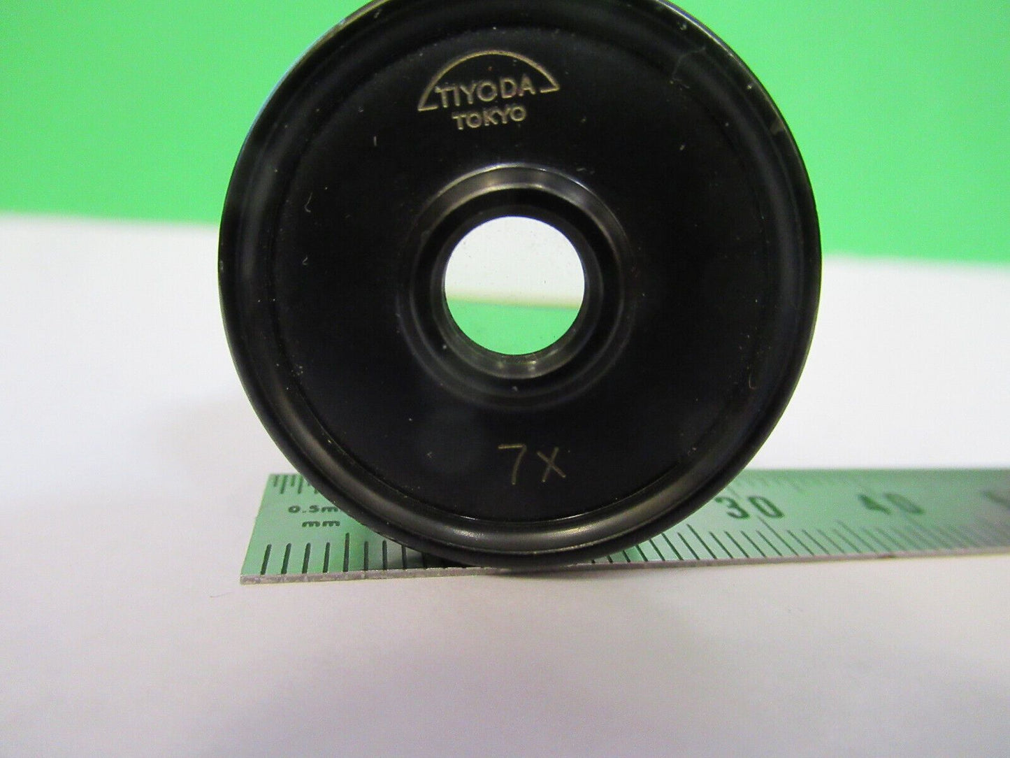 MICROSCOPE PART EYEPIECE TIYODA 7X OCULAR LENS OPTICS AS PICTURED #S2-C-80