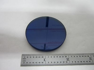 OPTICAL THICK BLUE GLASS FILTER LASER OPTICS BIN#L6-15