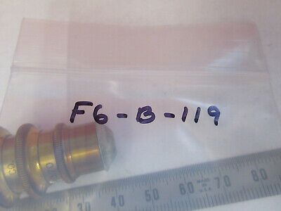 ANTIQUE BRASS SPENCER OBJECTIVE 44X LENS MICROSCOPE PART AS PICTURED &F6-B-119