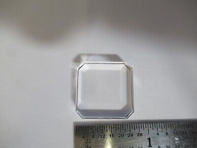 OPTICAL BK7 FLAT GLASS BEVELED SQUARE LASER OPTICS AS PIC &A7-A-54