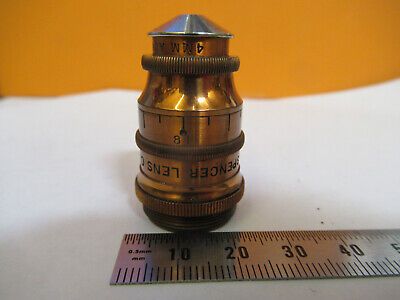 ANTIQUE BRASS SPENCER OBJECTIVE ADJUST MICROSCOPE PART AS PICTURED 4B-FT-24